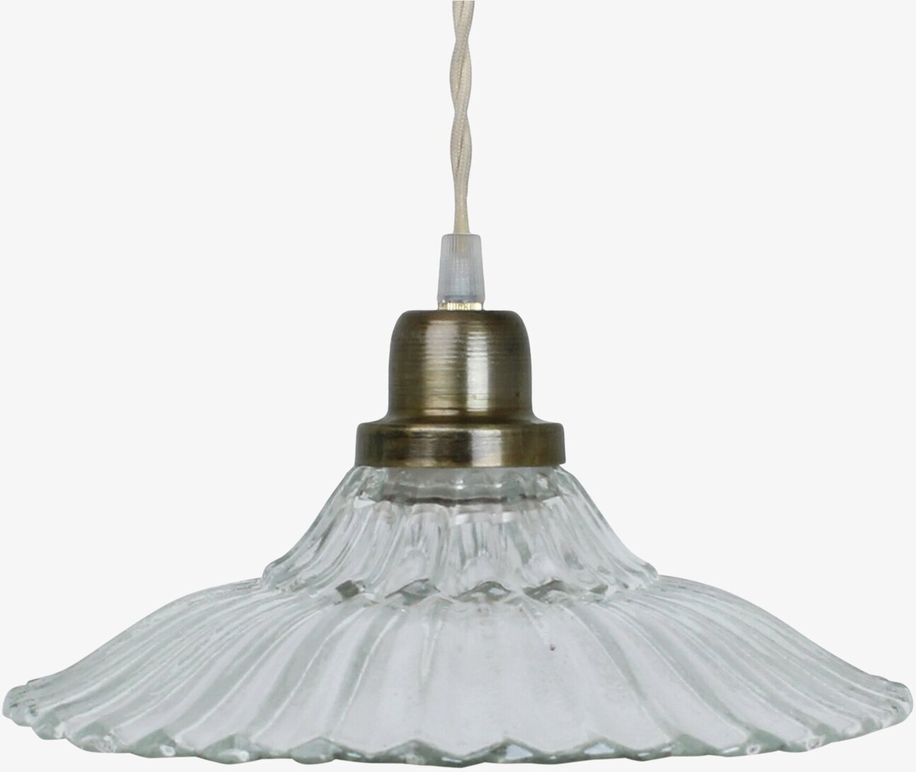 Taklampa Gunilla Bred Klar/Antik Mässing Strömshaga Lampor Taklampor Golvlampor Bordslampor LED-lampor Ledlampor Fönsterlampor Ljusslingor för dekoration