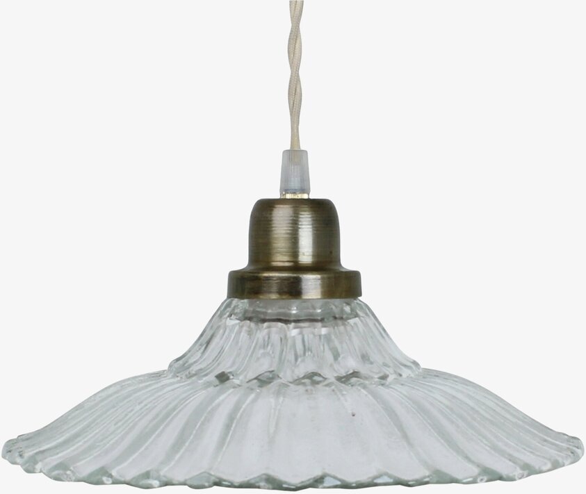 Taklampa Gunilla Bred Klar/Antik Mässing Strömshaga Lampor Taklampor Golvlampor Bordslampor LED-lampor Ledlampor Fönsterlampor Ljusslingor för dekoration