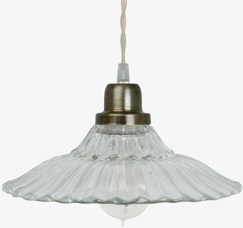 Taklampa Gunilla Bred Klar/Antik Mässing Strömshaga Lampor Taklampor Golvlampor Bordslampor LED-lampor Ledlampor Fönsterlampor Ljusslingor för dekoration