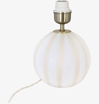 Lampfot Alba Opal Beige/Vit Strömshaga Lampor Taklampor Golvlampor Bordslampor LED-lampor Ledlampor Fönsterlampor Ljusslingor för dekoration