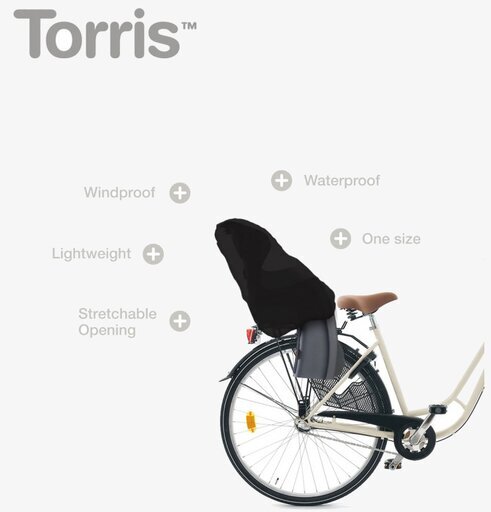 Överdrag Torris Svart från Annat monterat på cykelbarnstol