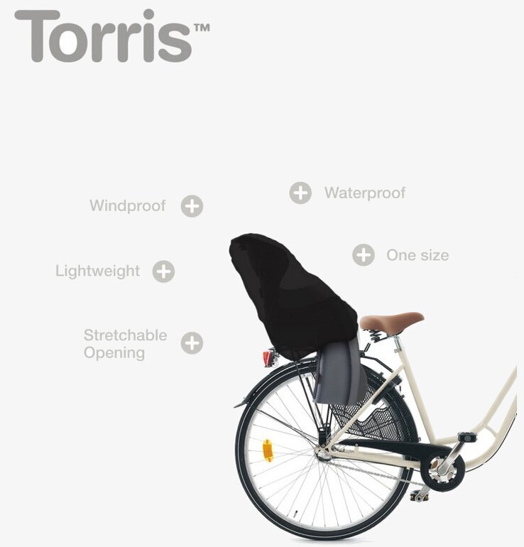 Överdrag Torris Svart från Annat monterat på cykelbarnstol