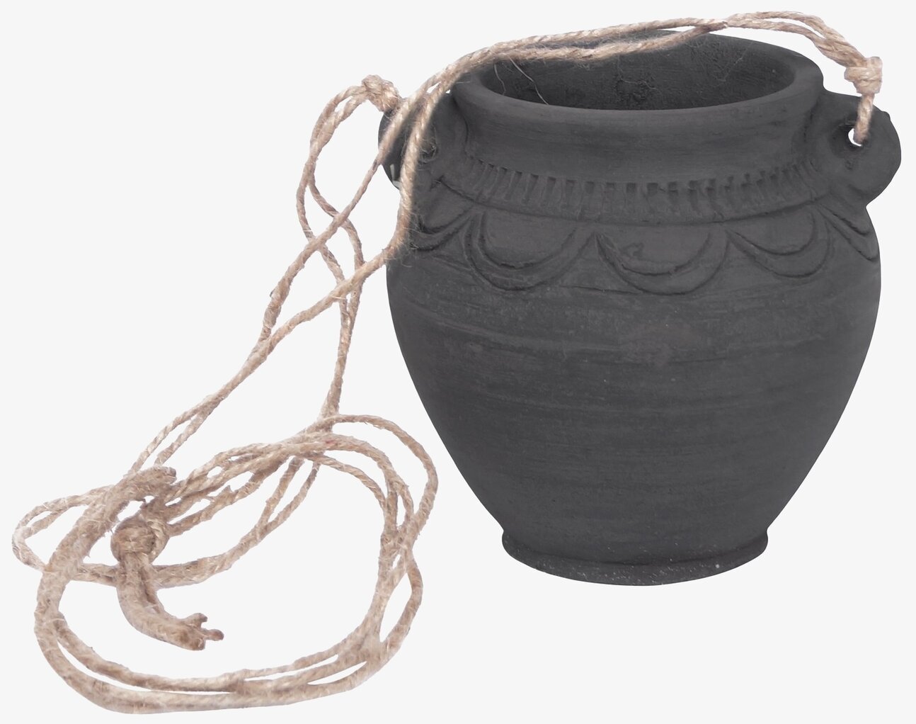 Ampel Lergods Svart Strömshaga Krukor Örtkrukor Glaskrukor