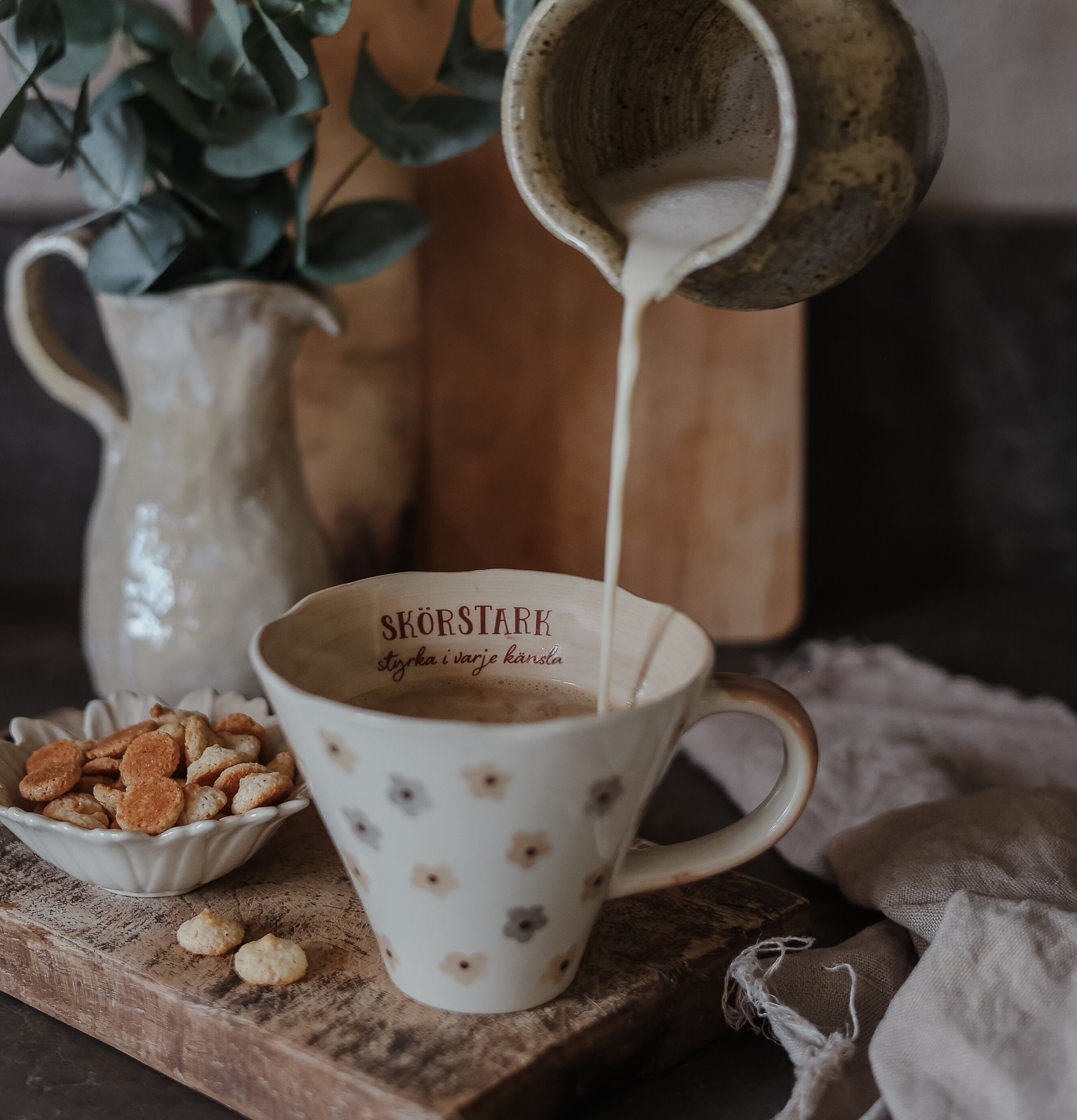 Mugg Skörstark styrka i varje känsla - Majas Cottage Muggar/koppar porslin, keramik, papper eller biologiskt material