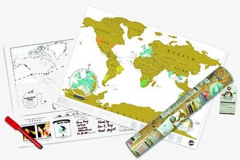 Scratch Map Travel från Annat, världskarta för resenärer