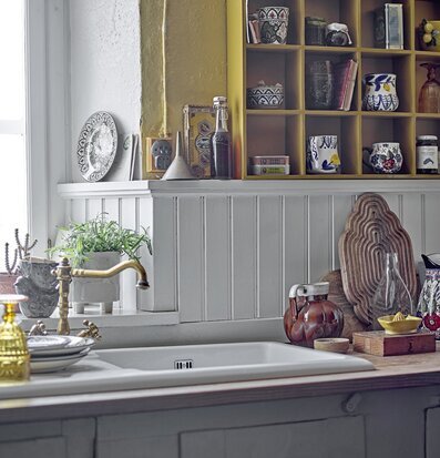 Bild av hemtrevlig och inspirerande köksinredning