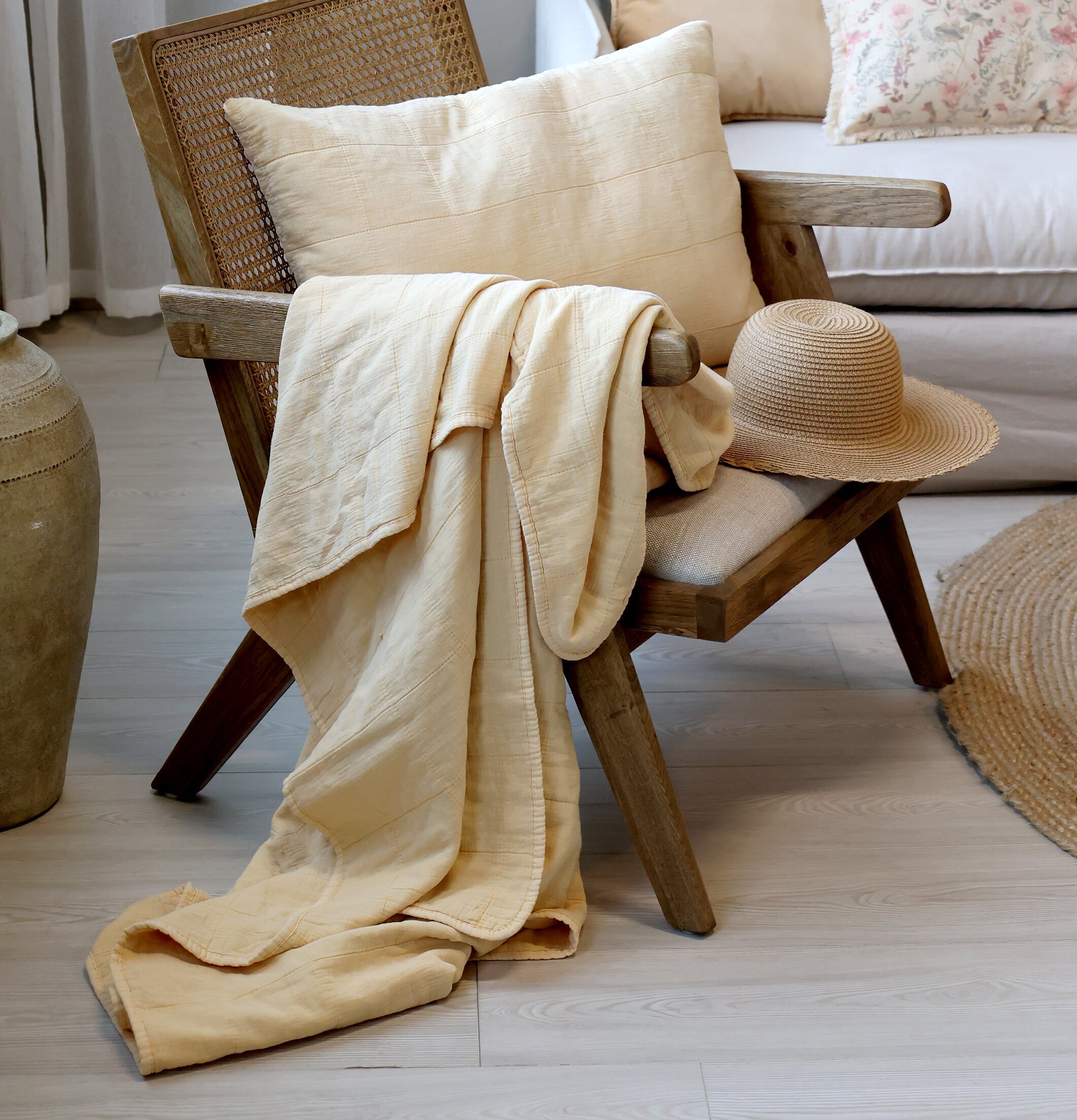 Aix Pläd Vintage Melon Chic Antique Täcken, filtar, plädar och överkast Filtar Plädar Överkast