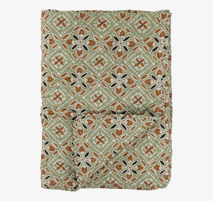 Aix Pläd Verte/Terracotta Chic Antique Täcken, filtar, plädar och överkast Filtar Plädar Överkast