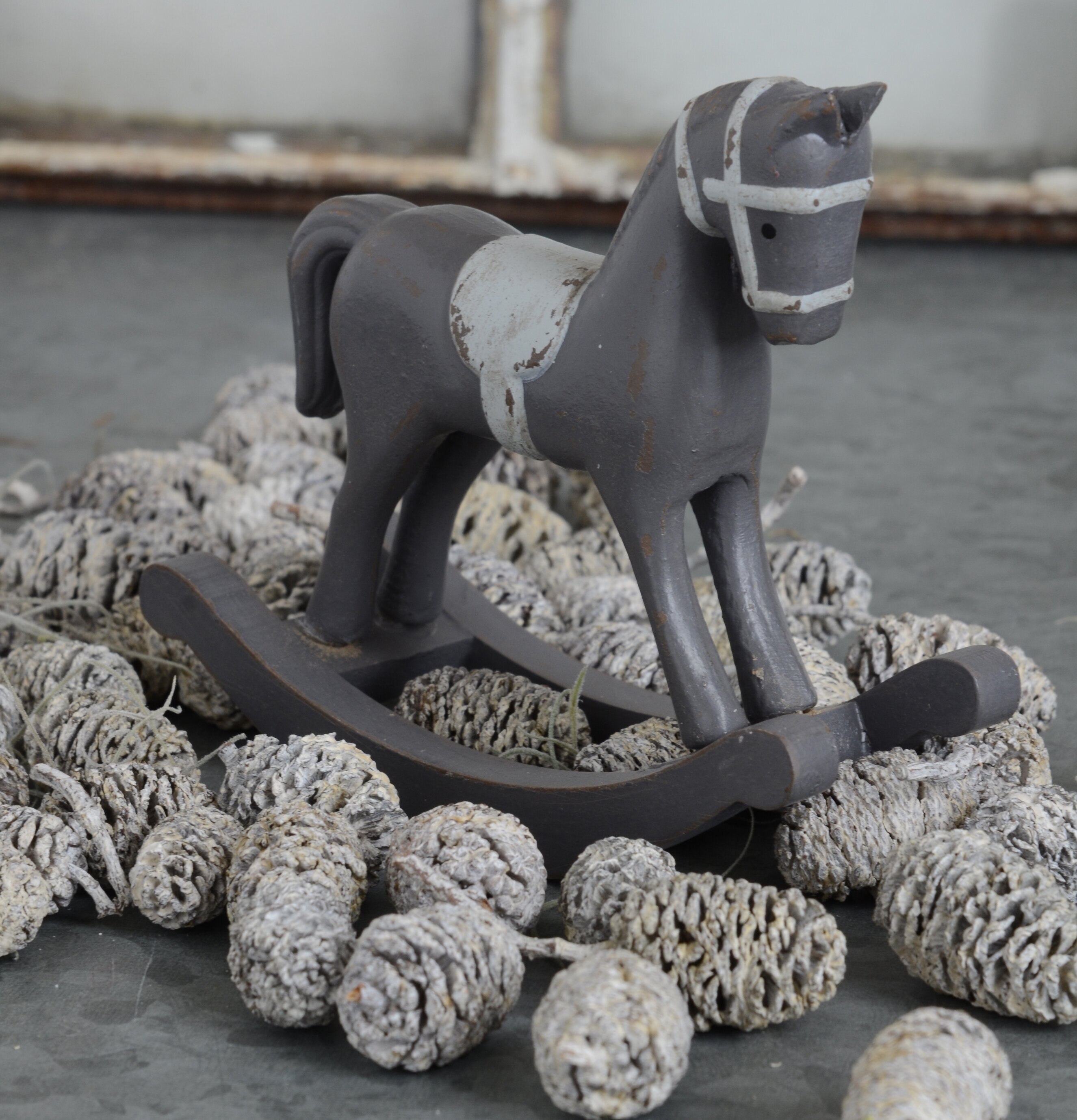 Gunghäst Liten grå från IB Laursen med vintage charm