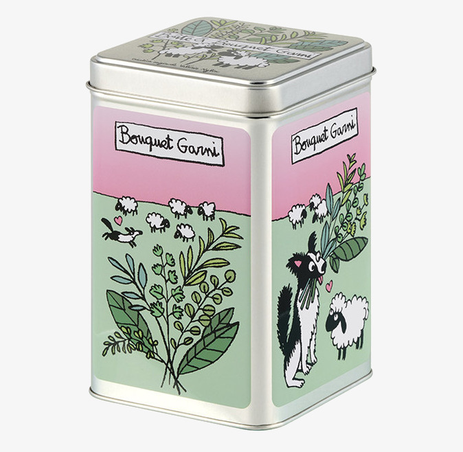 Plåtburk Kryddor Derriére la porte Plåtburkar Metallburkar