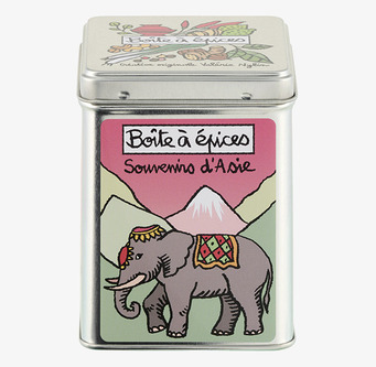 Bild av en stilfull plåtburk för kryddförvaring