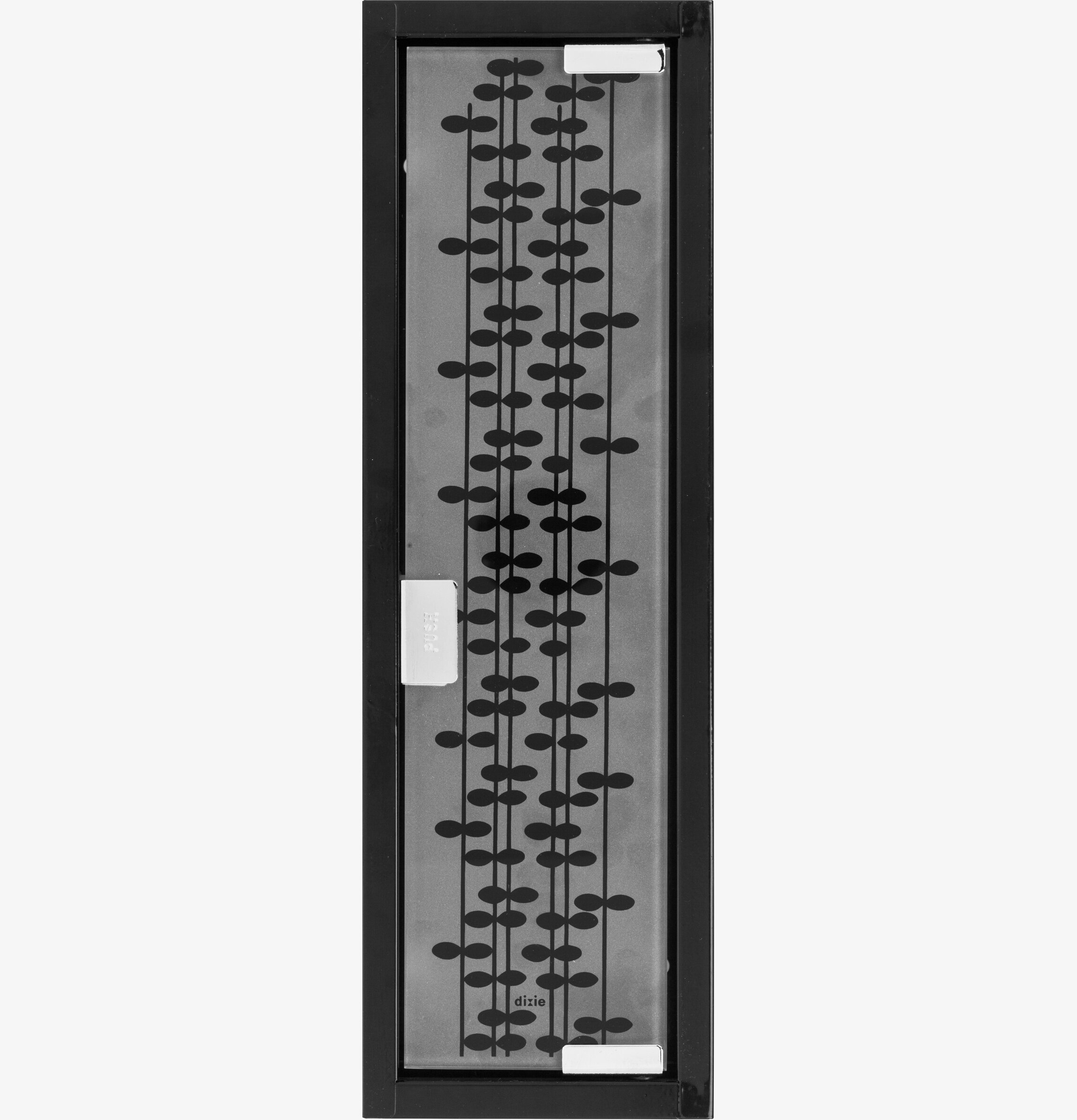 Nyckelskåp Bladrad Svart från Dixie med bladmönster