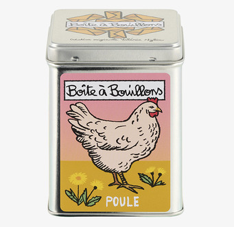 Bild av stilfull plåtburk för hönsbuljongförvaring