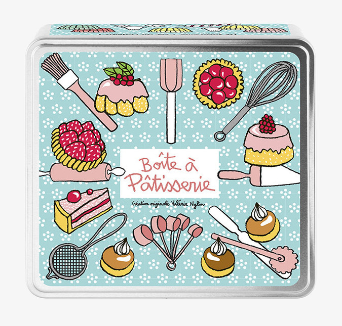 Plåtburk Bakredskap Derriére la porte Plåtburkar Metallburkar