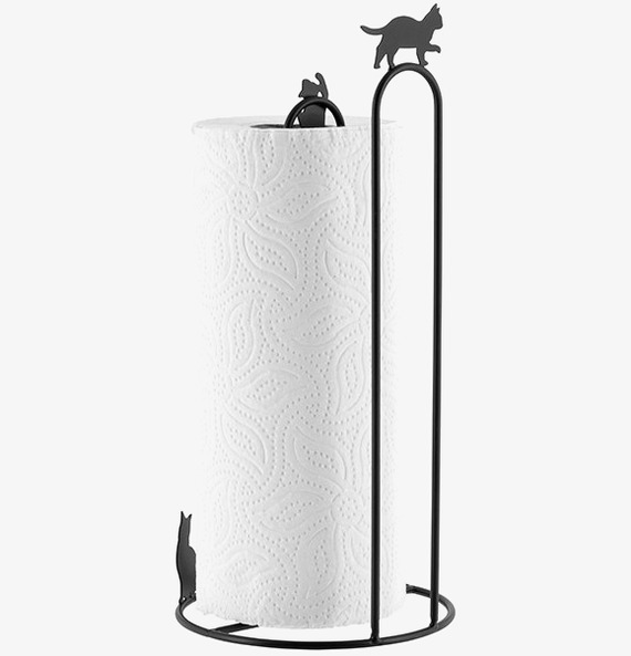 Pappershållare Katt Derriére la porte för hushållspapper