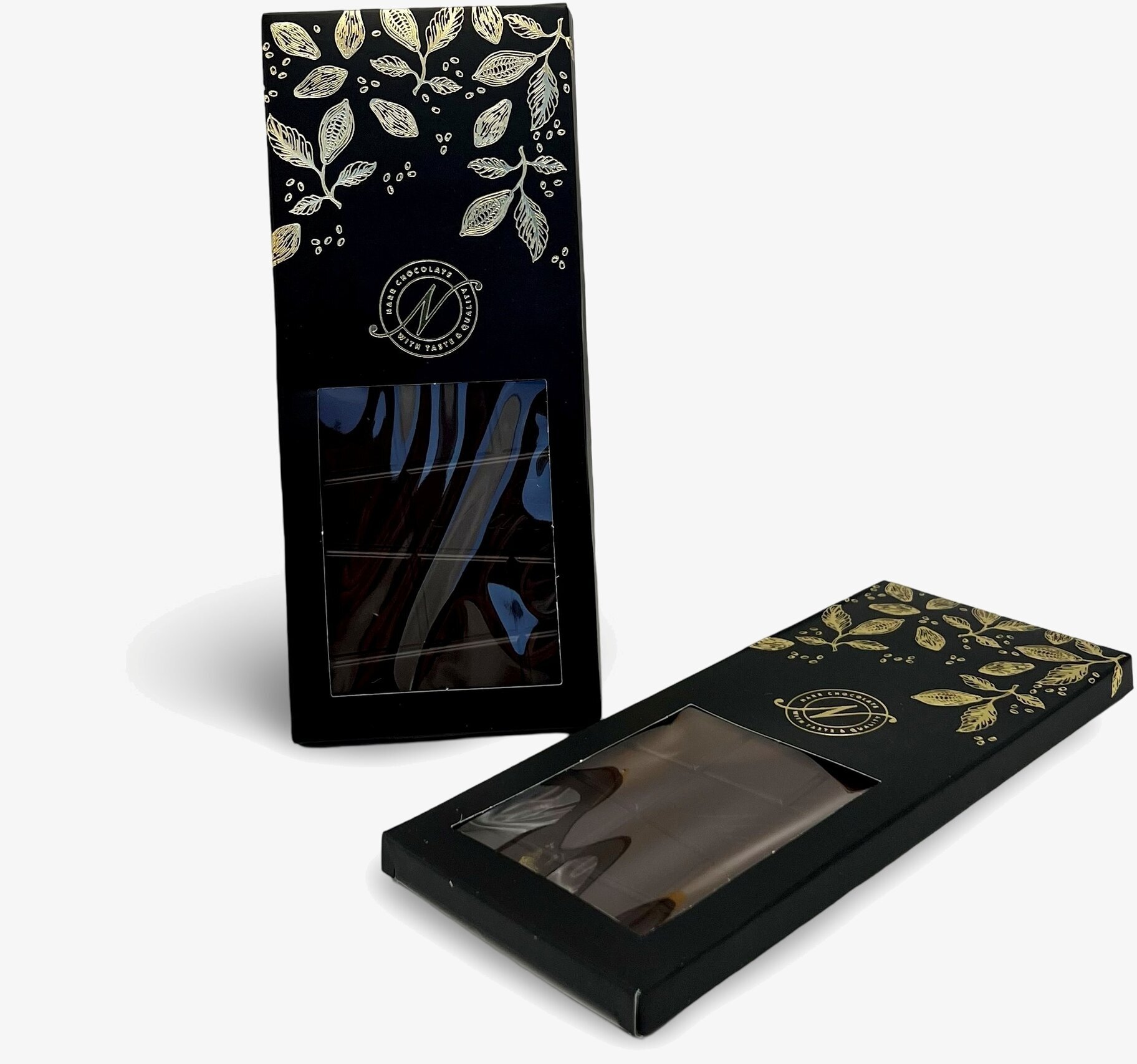 Chokladkaka Mörk Choklad (55%) Och Havssalt Narr Chocolate Chokladstrutar