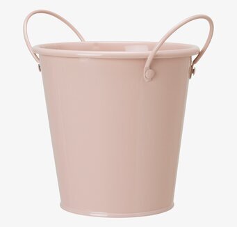 Bild av stilren kruka med handtag i ljusrosa nyans