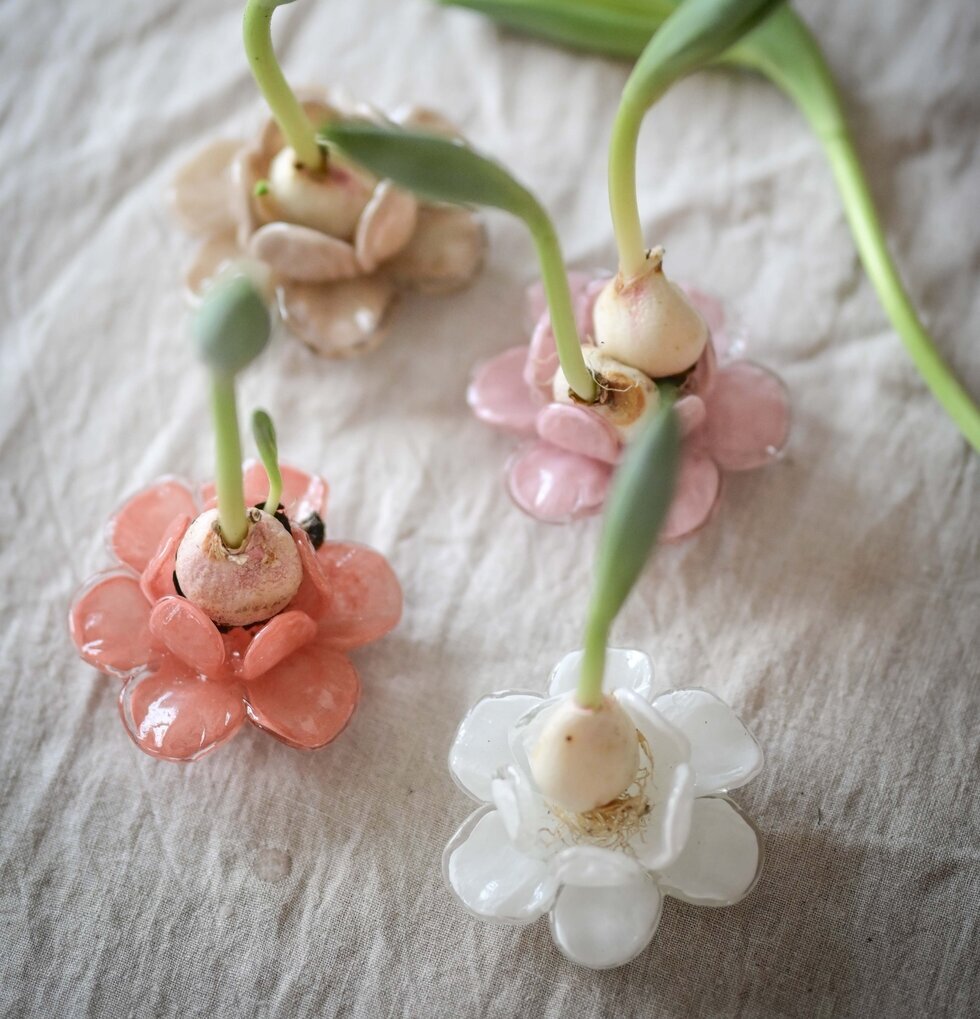 Flor Dekoration Blomma Aprikos Rosa Beige Wikholm Form Övrig prydnad/dekoration för inredning innemiljö