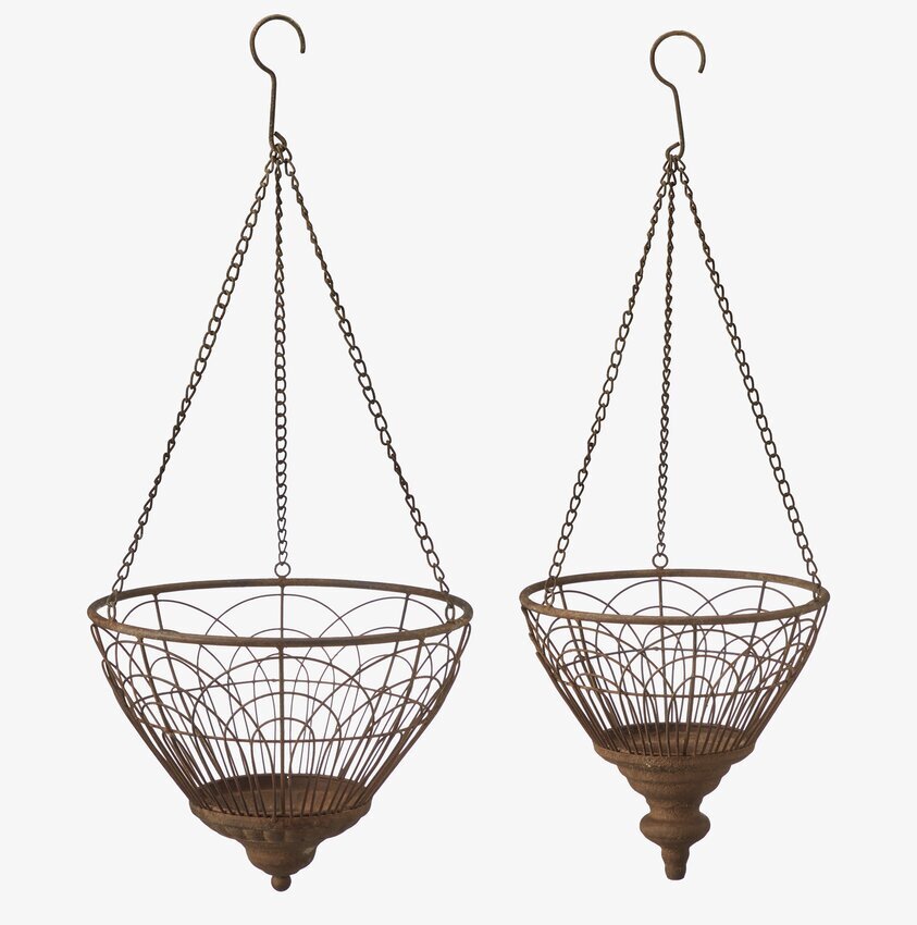 Ampel Sigrun Set/2 Rost Wikholm Form Hängande Amplar Övrig prydnad/dekoration för inredning utemiljö