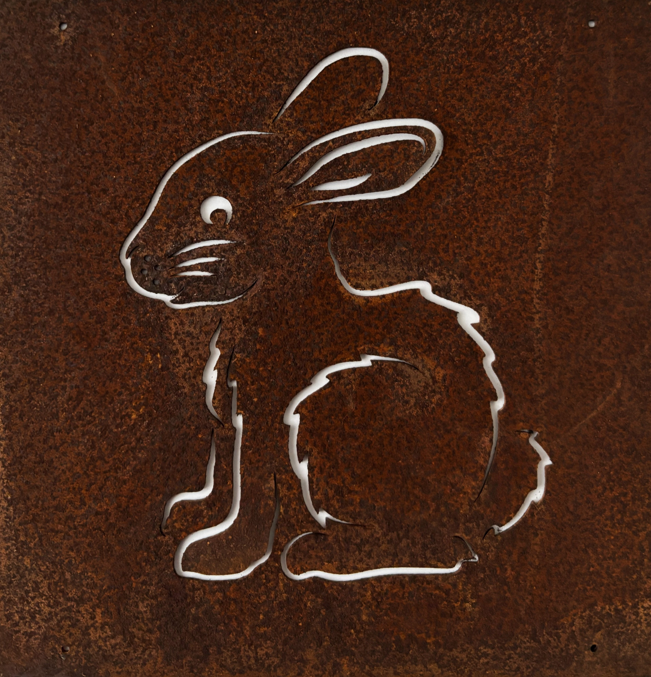 Skylt Kanin (armeringsnät) Lind Decoration Utomhusskyltar Skyltar för utomhusbruk