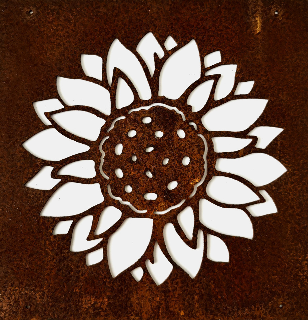 Skylt Solros (armeringsnät) Lind Decoration Utomhusskyltar Skyltar för utomhusbruk