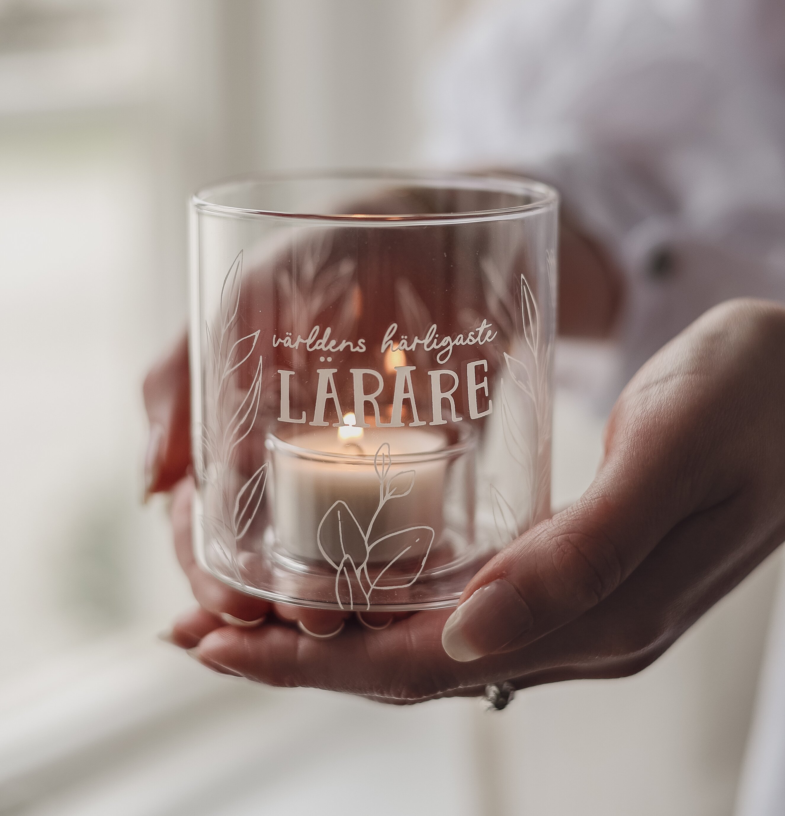 Ljuslykta - Världens härligaste lärare Majas Cottage Lyktor Endless Light Ljuslyktor