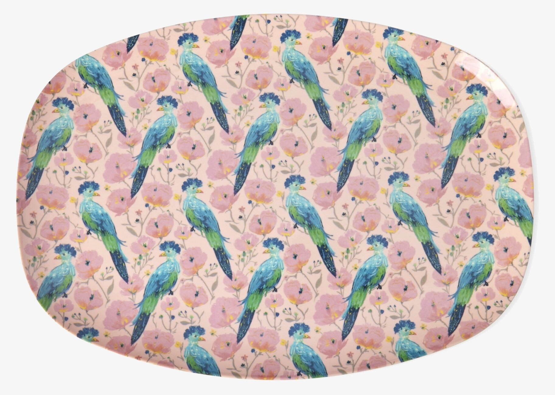 Tallrik Exotic Bird Print Rice Tallrikar Djupa tallrikar (ej skål) Desserttallrikar Assietter Barntallrikar Picknicktallrikar