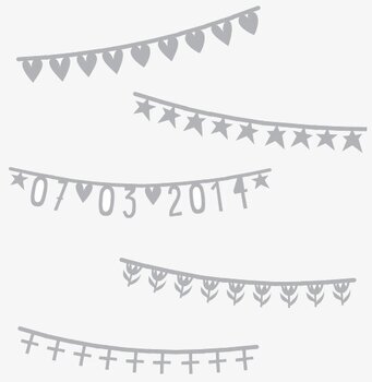 Banner Basics Silver från A Little Lovely Company för fest