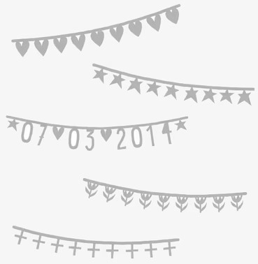 Banner Basics Silver från A Little Lovely Company för fest