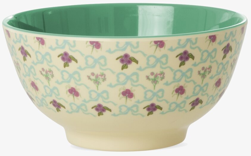 Skål Bow & Bouquet Print Rice Skålar att äta ur tilltugg Såskannor/Vispskål servering Matlådor Förvaring av