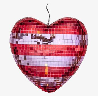 Discokula Hjärta Röd/Rosa Stor Rice Övrig prydnad/dekoration för inredning innemiljö