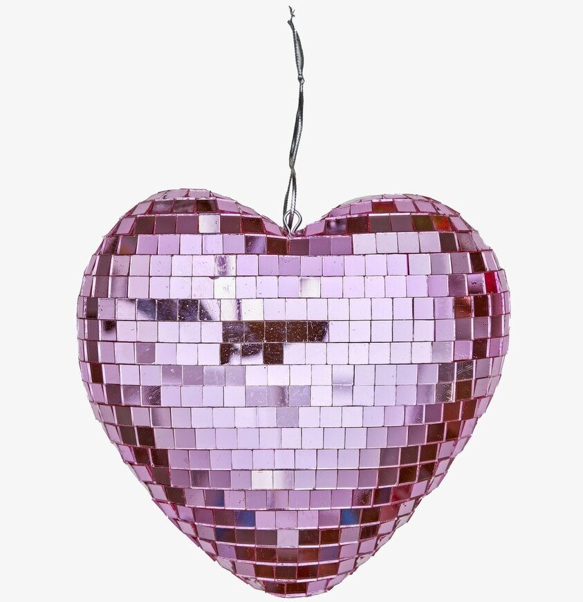 Discokula Hjärta Rosa Medium Rice Övrig prydnad/dekoration för inredning innemiljö