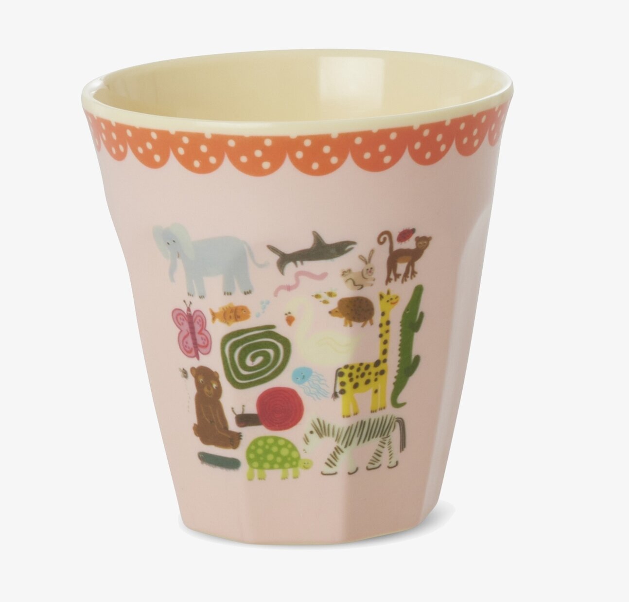 Melaminmugg Wildlife Print Pink Rice Melaminmuggar Lattemuggar i melamin Melaminkoppar