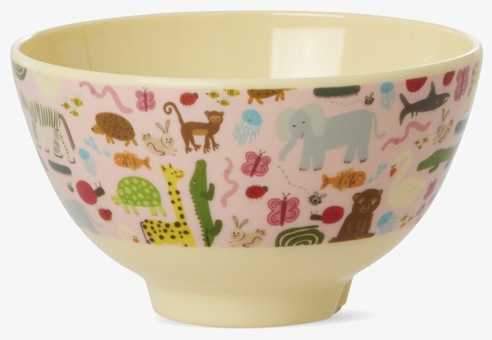 Liten Skål Wildlife Print Pink Rice Skålar att äta ur tilltugg Såskannor/Vispskål servering Matlådor Förvaring av