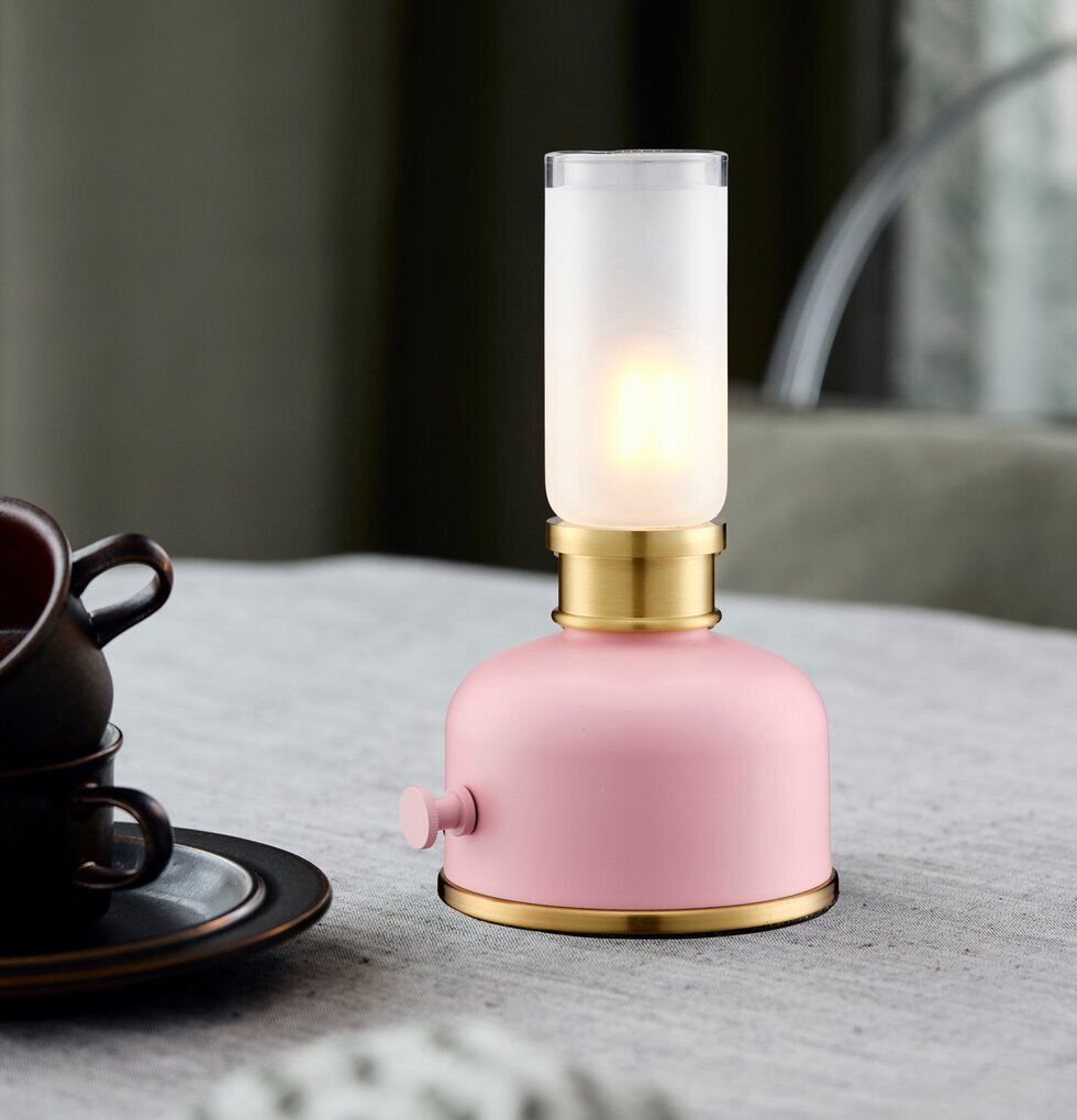 Bordslampa Rosa/Mässing PR Home Lampor Taklampor Golvlampor Bordslampor LED-lampor Ledlampor Fönsterlampor Ljusslingor för dekoration