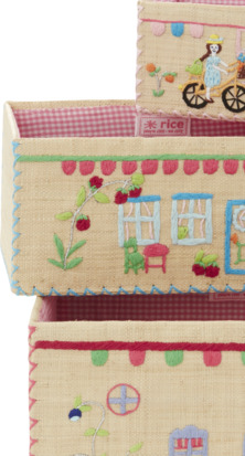 Förvaringskorg Girls Theme M från Rice med livlig design
