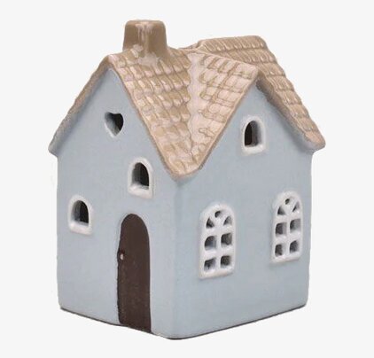 Ljuslykta Hus Blå Det Gamle Apotek Lyktor Endless Light Ljuslyktor