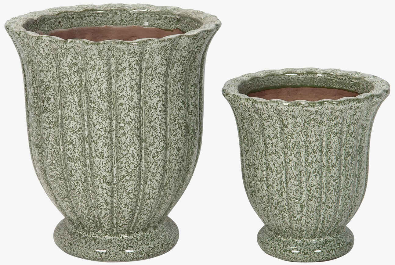 Kruka Stina Grönska Set/2 A Lot Decoration Krukor Örtkrukor Glaskrukor