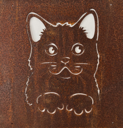 Skylt Katt (armeringsnät) Lind Decoration Utomhusskyltar Skyltar för utomhusbruk