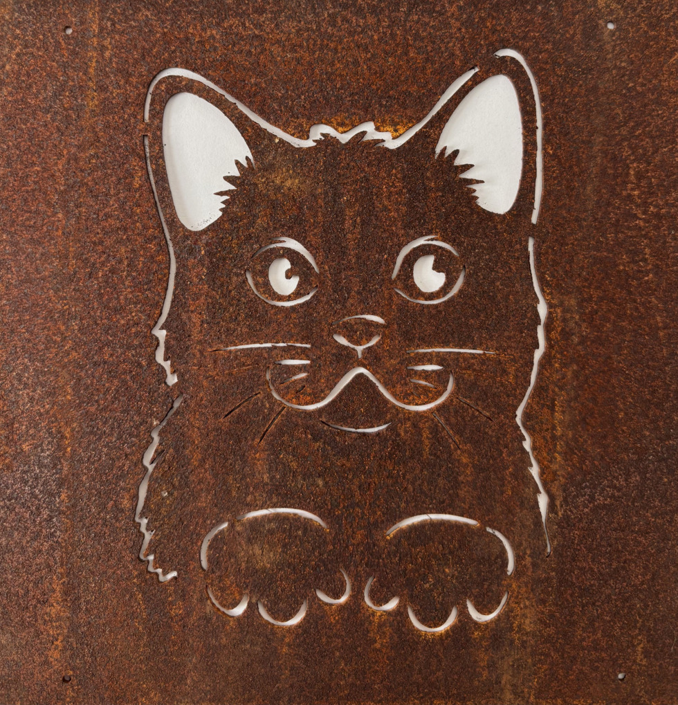 Skylt Katt (armeringsnät) Lind Decoration Utomhusskyltar Skyltar för utomhusbruk