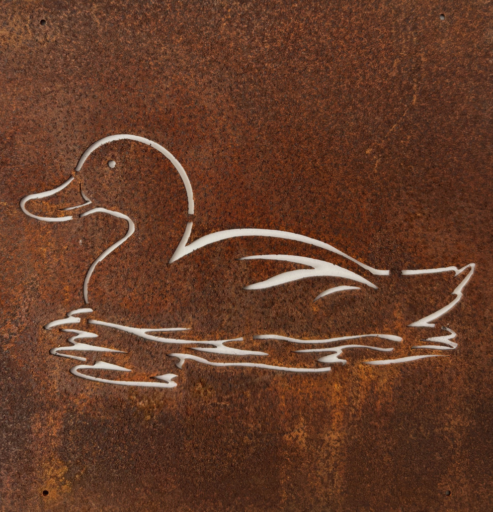 Skylt Anka (armeringsnät) Lind Decoration Utomhusskyltar Skyltar för utomhusbruk