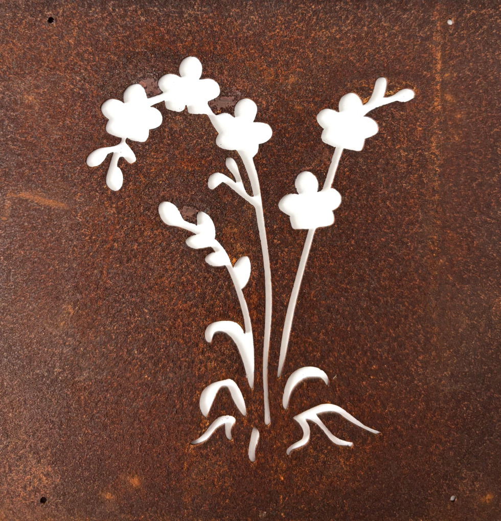 Skylt Orkidé (armeringsnät) Lind Decoration Utomhusskyltar Skyltar för utomhusbruk