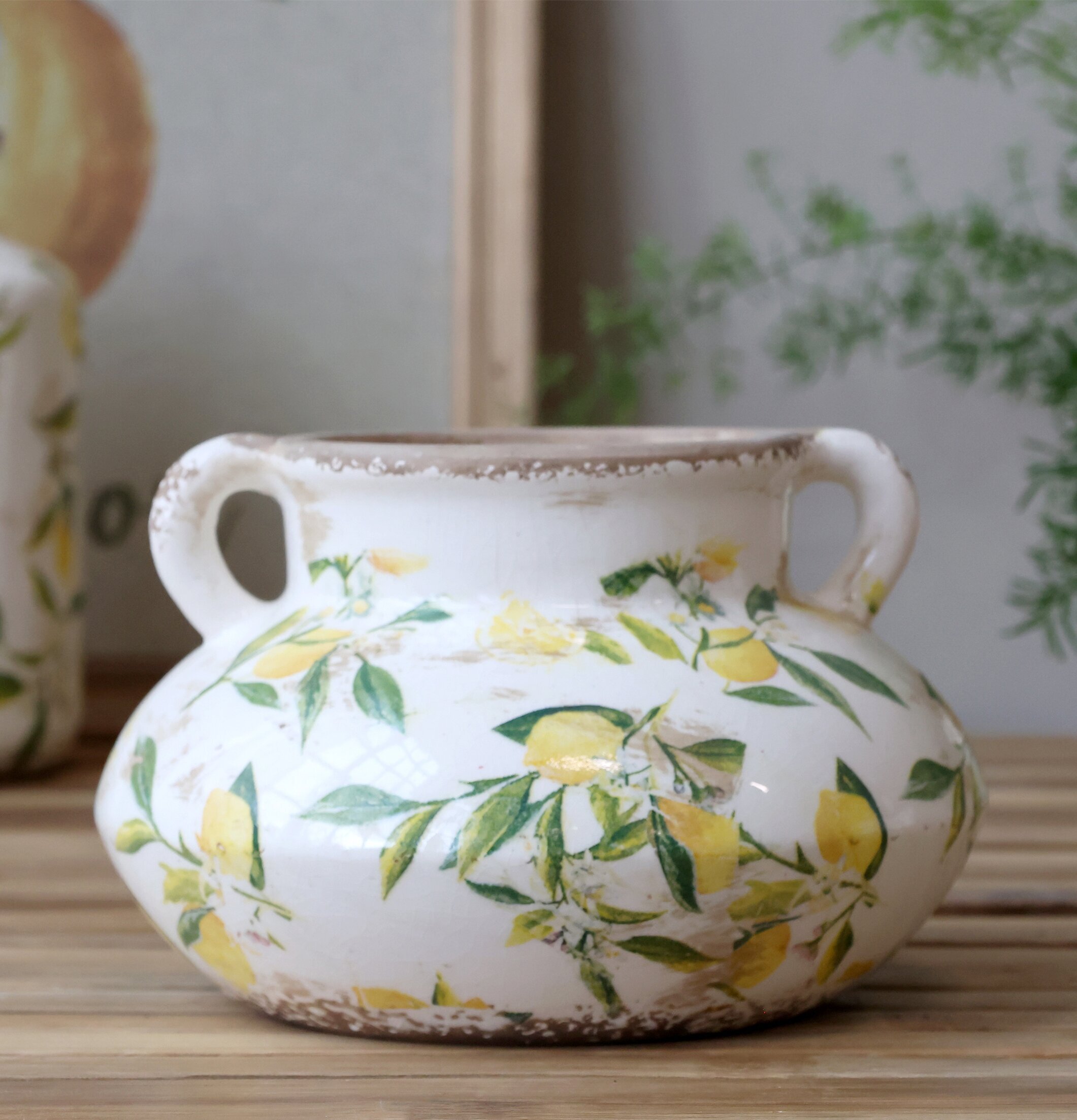 Kruka Limone Creme Ø20cm Chic Antique Krukor Örtkrukor Glaskrukor