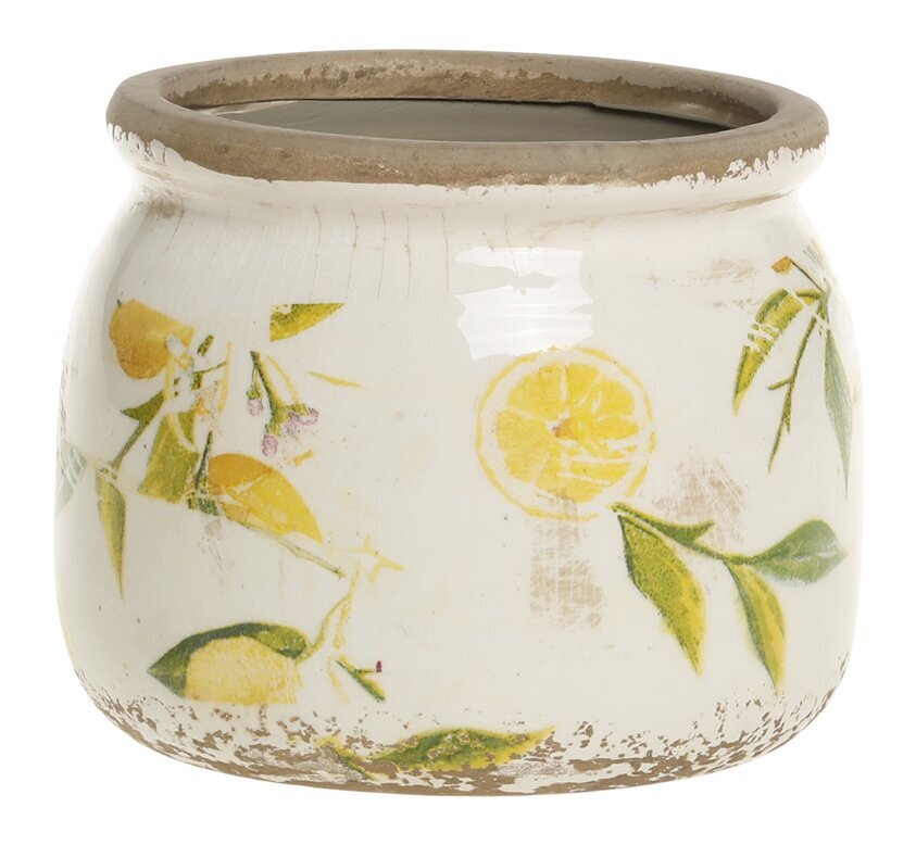 Kruka Limone Creme Ø12cm Chic Antique Krukor Örtkrukor Glaskrukor