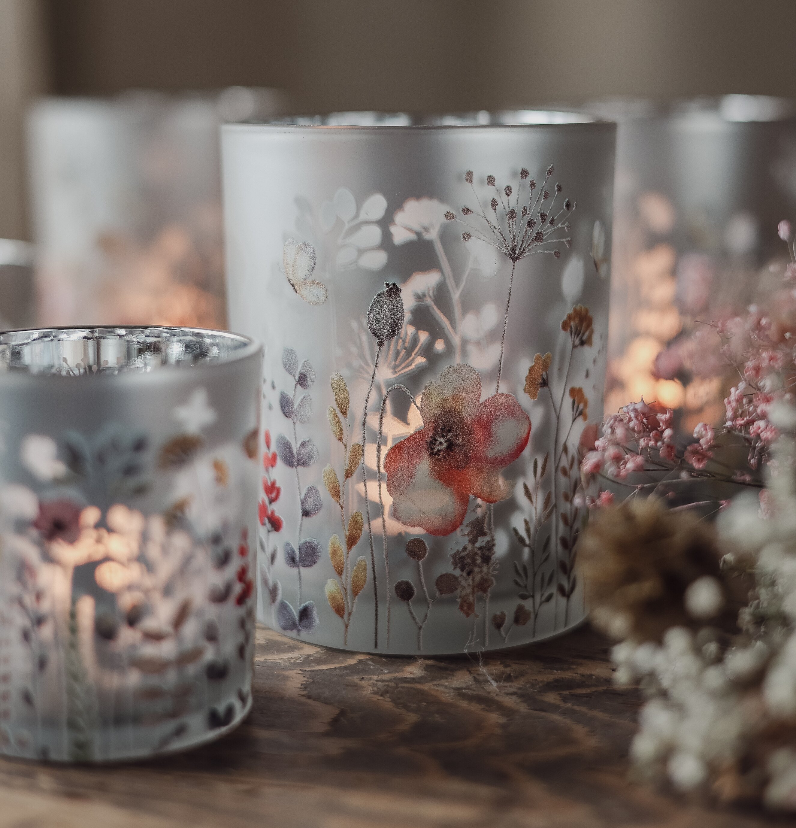 Lykta Summer Breeze 10x12cm Majas Cottage Lyktor Endless Light Ljuslyktor