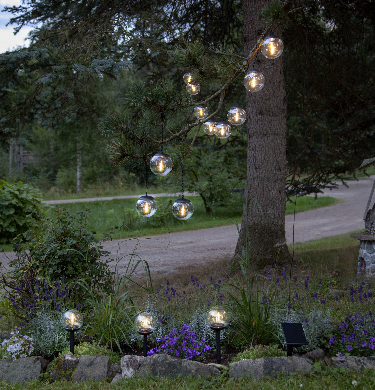 Solcellsslinga Globe Star Trading Lampor Taklampor Golvlampor Bordslampor LED-lampor Ledlampor Fönsterlampor Ljusslingor för dekoration