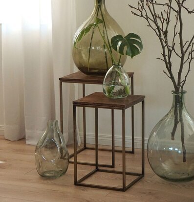 Sidebord Square Antik Mässing/Trä A Lot Decoration Sideboards Sidobord