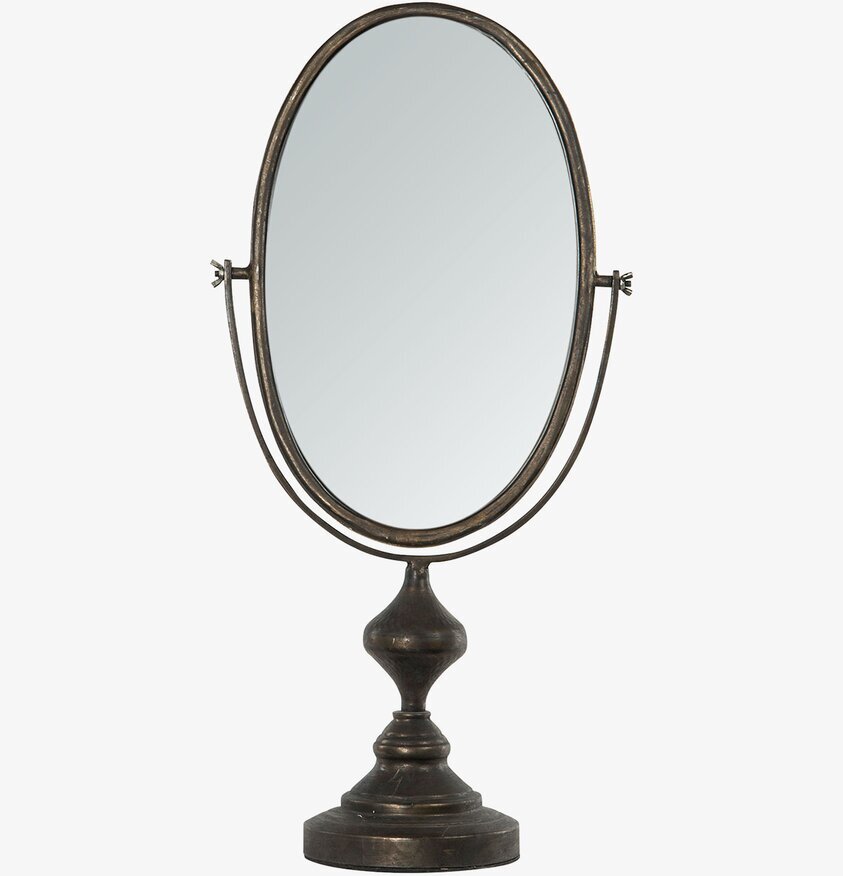 Spegel Oval Bord Svart A Lot Decoration Speglar Väggspeglar Stående speglar