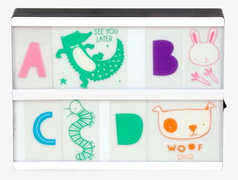 Letter Set ABC Pastell från A Little Lovely Company i pastellfärger