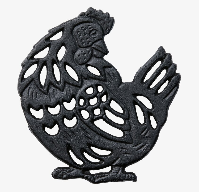 Grytunderlägg Höna Odin Svart Affari Karottunderlägg